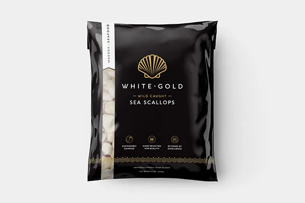 Branded Frozen Scallop Packaging