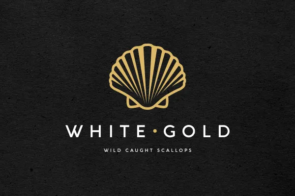 White Gold Scallops Logo